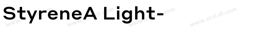 StyreneA Light字体转换